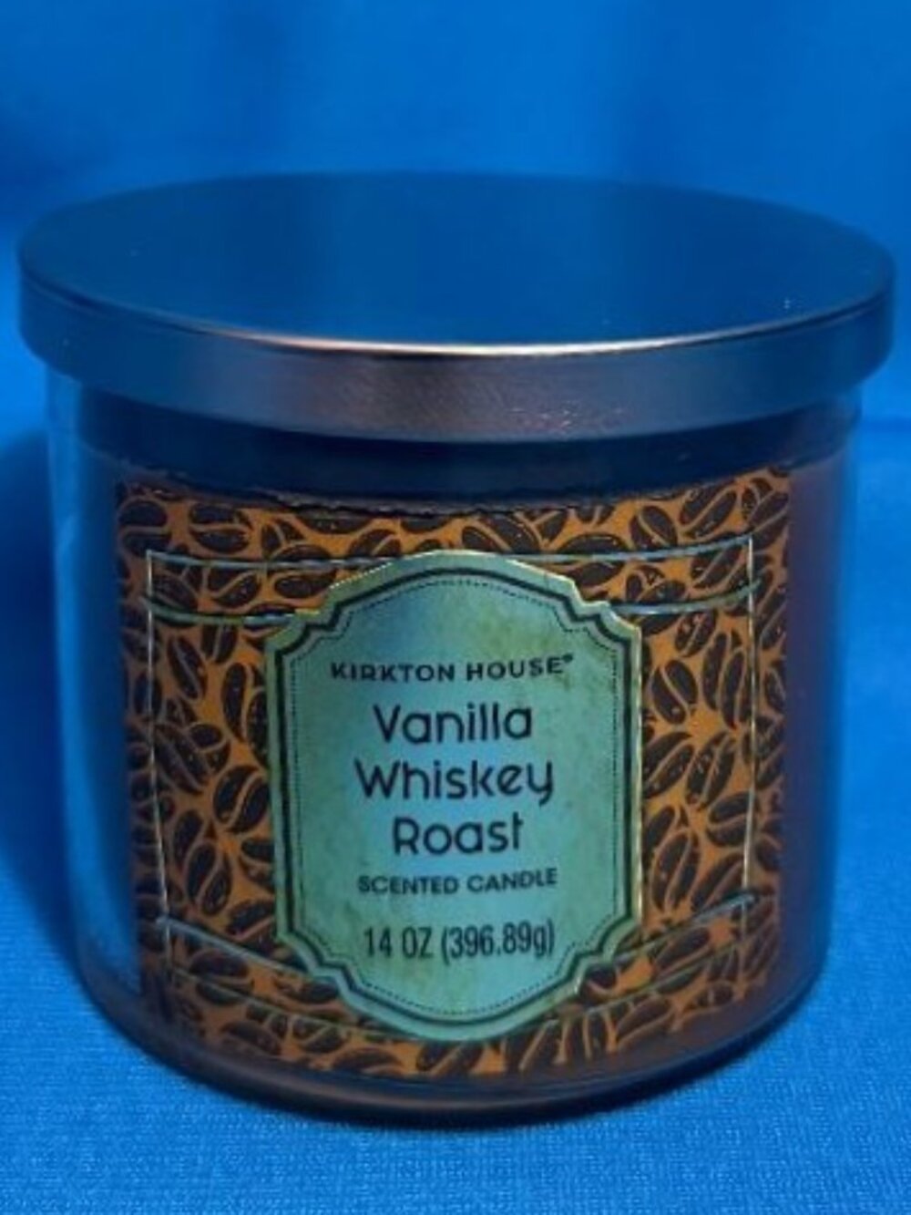 NEW & GREAT GIFT VANILLA WHISKEY ROAST SCENTED CANDLE 14 OZ / 14 OUNCES / 3 WICK